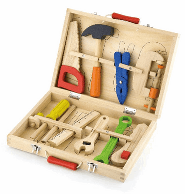 Viga Tool Box 10pc Set Pretend Play