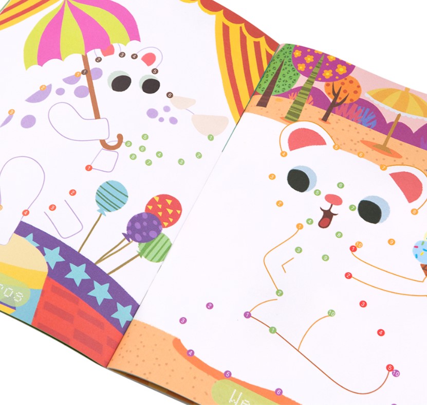 Jar Melo Adorable Animals Dot to Dot Children's Book