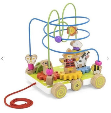 Viga Pull Along Bead Maze and Turning Gears Baby & Toddler