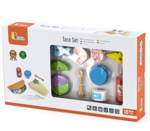 Viga Taco Set Pretend Food Play