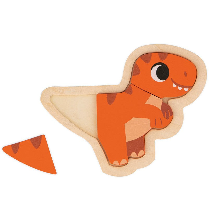 Janod 4 Progressive Puzzles Dino Puzzle