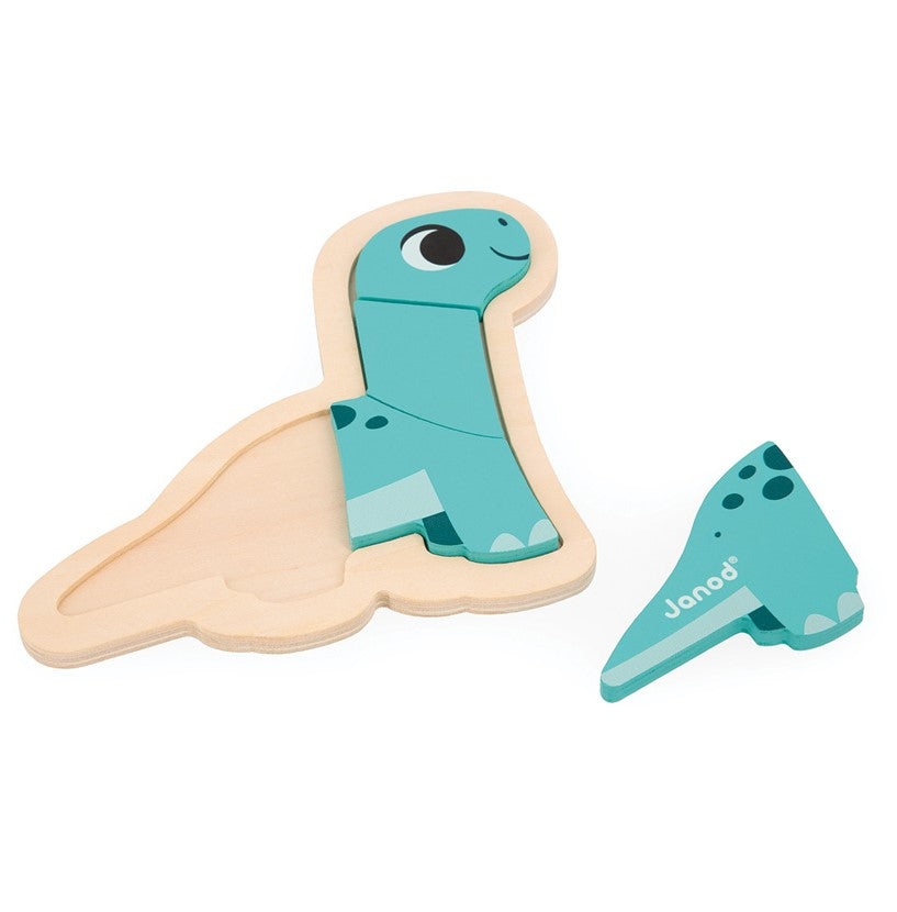 Janod 4 Progressive Puzzles Dino Puzzle