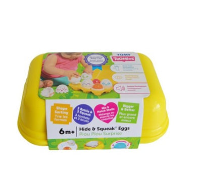 Tomy Toomies Hide & Squeak Eggs Baby Activity Toys