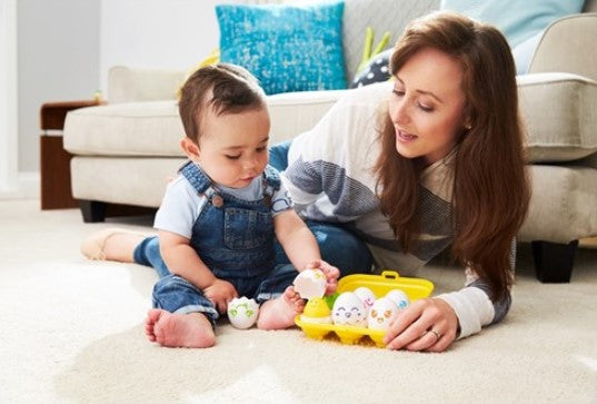 Tomy Toomies Hide & Squeak Eggs Baby Activity Toys