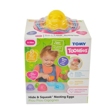 Tomy Toomies Hide & Squeak Nesting Eggs Baby Toy