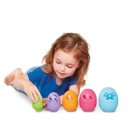 Tomy Toomies Hide & Squeak Nesting Eggs Baby Toy