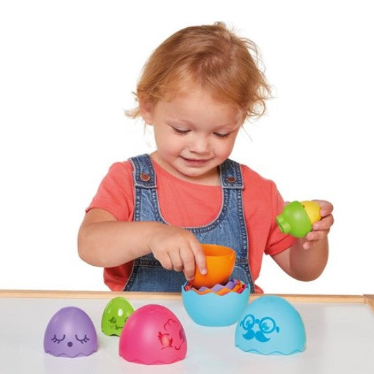 Tomy Toomies Hide & Squeak Nesting Eggs Baby Toy
