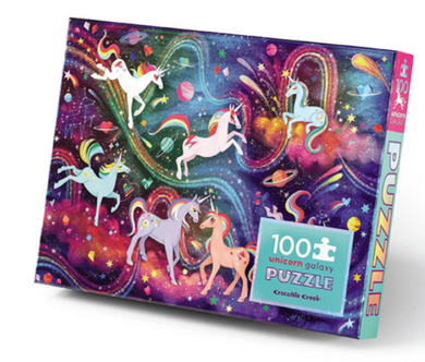Crocodile Creek Holographic Puzzle Unicorn Galaxy Puzzle