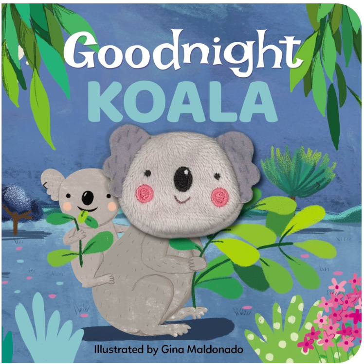 Goodnight Koala Board Book with Finger Puppet Children's Book