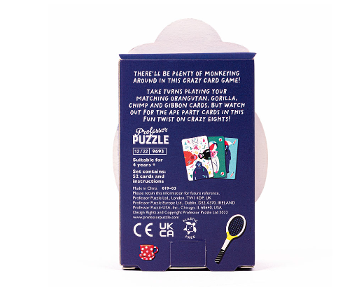 Professor Puzzle Crazy Apes Card Game Card Game