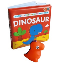 Load image into Gallery viewer, Buddy &amp; Barney Magic Colour Changing Bath Book &amp; Toy Dinosaur
