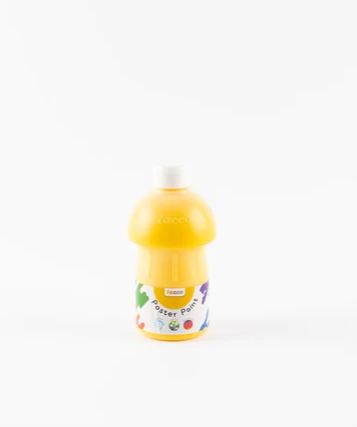 Tacco Poster Paint 500ml CLASSROOM GRADE QUALITY Yellow Art & Craft Kits