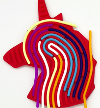 Load image into Gallery viewer, Sensory Activity Board Unicorn Red Sensory Needs
