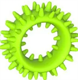 Silicone Textured Sensory Ring (Single) Lime Green sensory needs