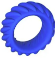Load image into Gallery viewer, Silicone Textured Sensory Ring (Single) Blue sensory needs
