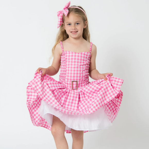 Dress Up Barbie Movie Dress & Headband Set Costume