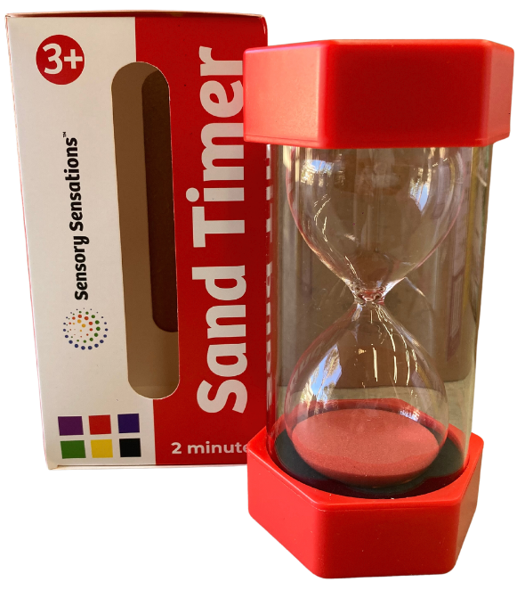 Sensory Sensations Sand Timers Red 2 Minute Sensory