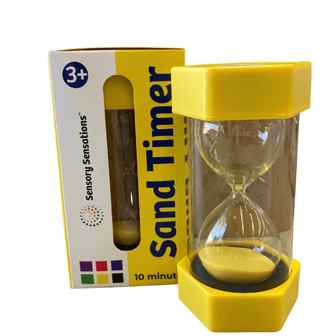 Sensory Sensations Sand Timers Yellow 10 Minute Sensory