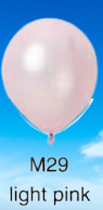 Balloons Biodegradable 12" Metallic/Pearl 10 Pack Light Pink M29 balloon