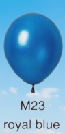 Balloons Biodegradable 12" Metallic/Pearl 10 Pack Royal Blue M23 balloon