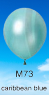 Balloons Biodegradable 12" Metallic/Pearl 10 Pack Carribbean Blue M73 balloon