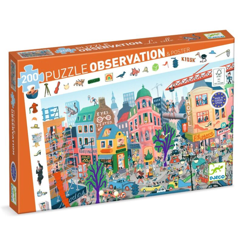 Djeco The City 200pc Observation Puzzle
