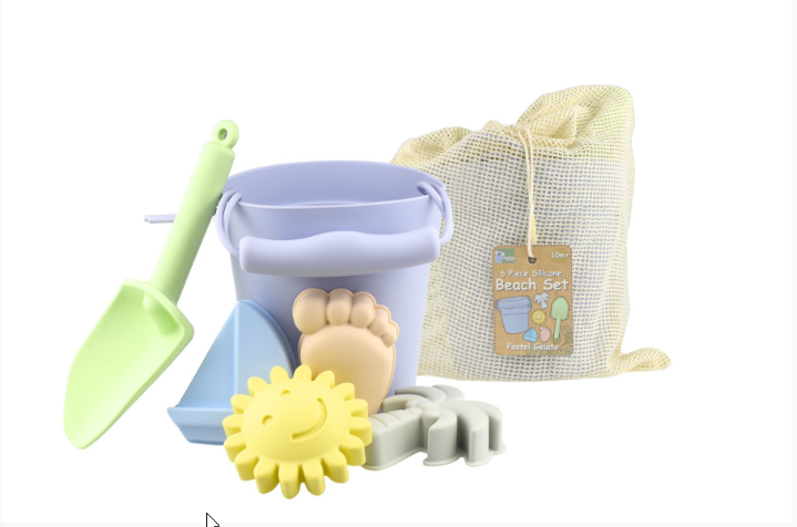 Koala Dreams 6pc Silicone Beach Set Pastel Gelato Beach & Sand Toys