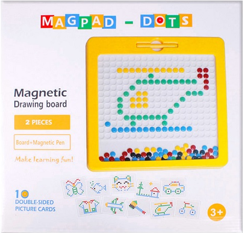 MagPad Dots Magnetic Drawing Board Large 32*32*2.5cm Learning Aid