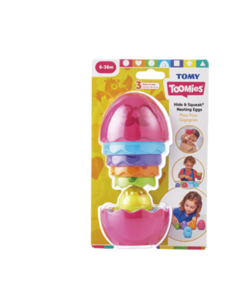 Tomy Toomies Hide & Squeak Nesting Eggs