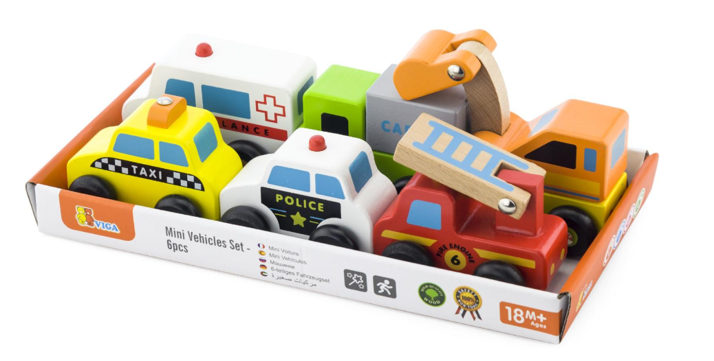 Viga Mini Vehicle Set 6pc