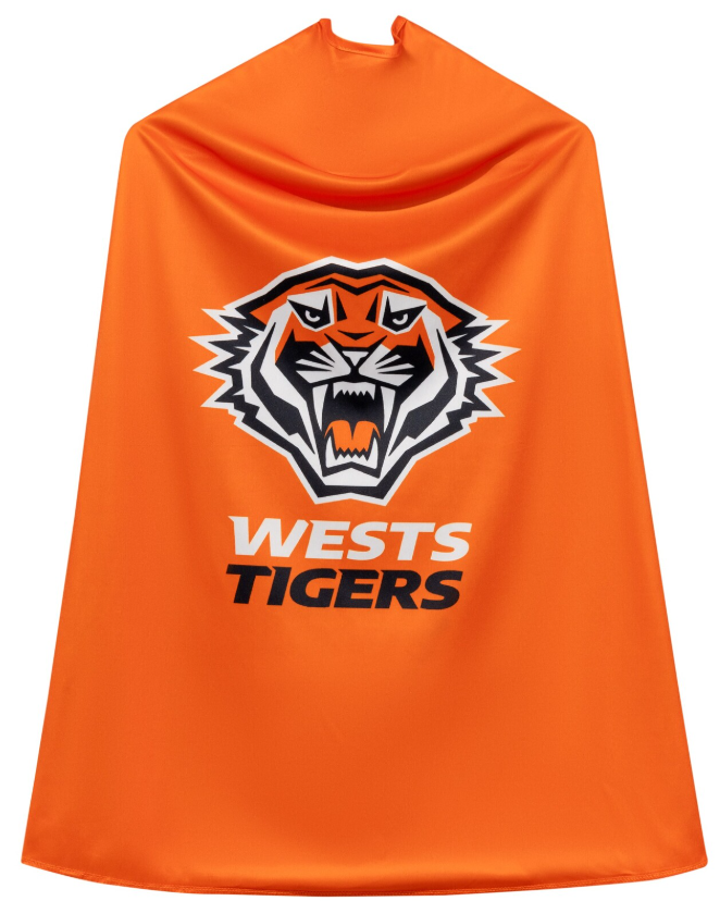 Sweida's Mini Mascots NRL Supporter Cape Tigers costumes