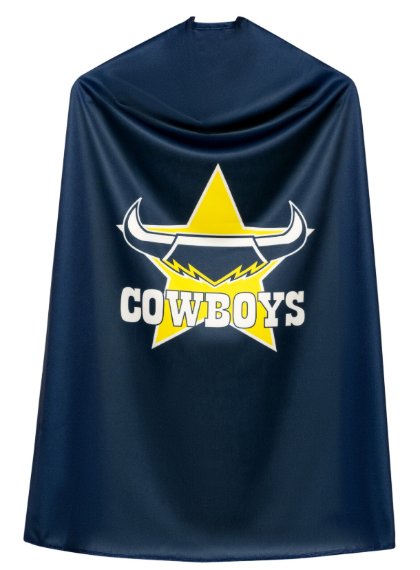 Sweida's Mini Mascots NRL Supporter Cape Cowboys costumes