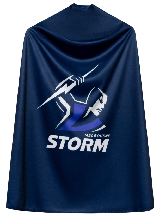 Sweida's Mini Mascots NRL Supporter Cape Storm costumes