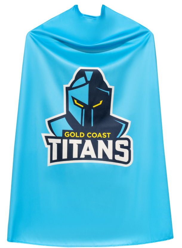 Sweida's Mini Mascots NRL Supporter Cape Titans costumes