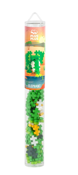 Plus-Plus 100pc Tubes Assorted Elephant Construction