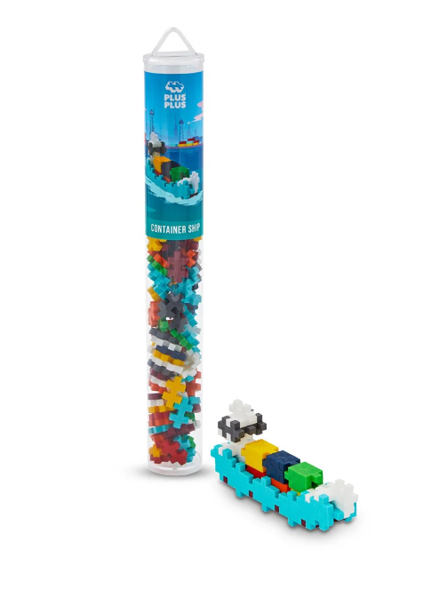 Plus-Plus 100pc Tubes Assorted Container Ship Construction