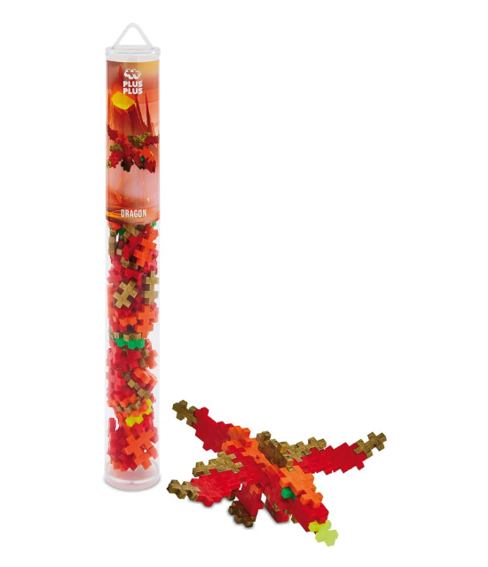 Plus-Plus 100pc Tubes Assorted Dragon Construction