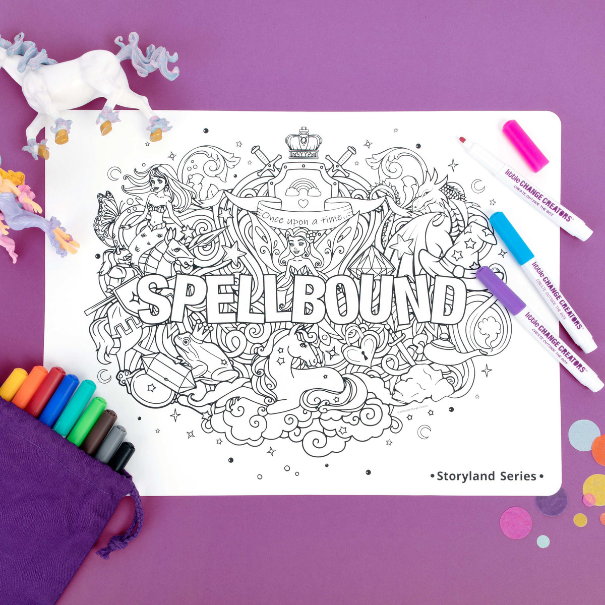 Little Change Creators Re-FUN-able SPELLBOUND Colour & Draw Set Art & Craft