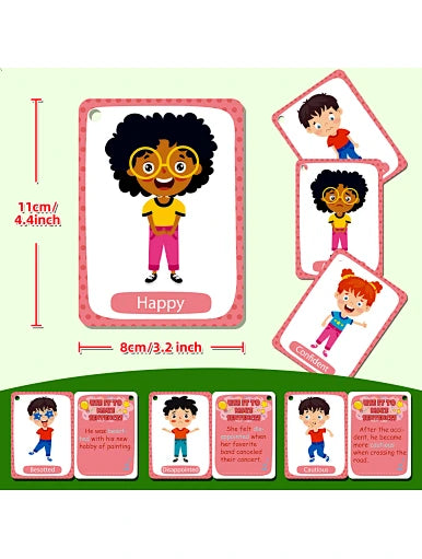 Cognition Flash Cards Emotions Learning Aid