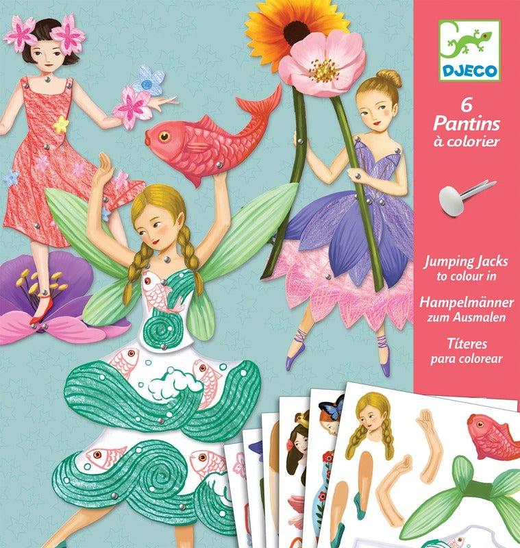Djeco Paper Puppet Fairies Art and Craft