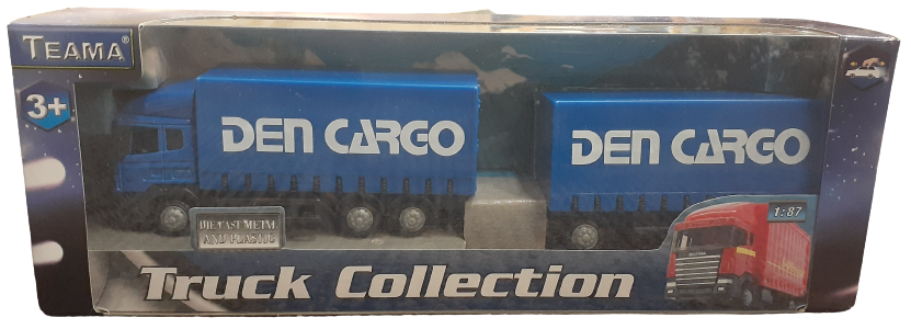 B Double Cargo Semi Trailer Blue Transport