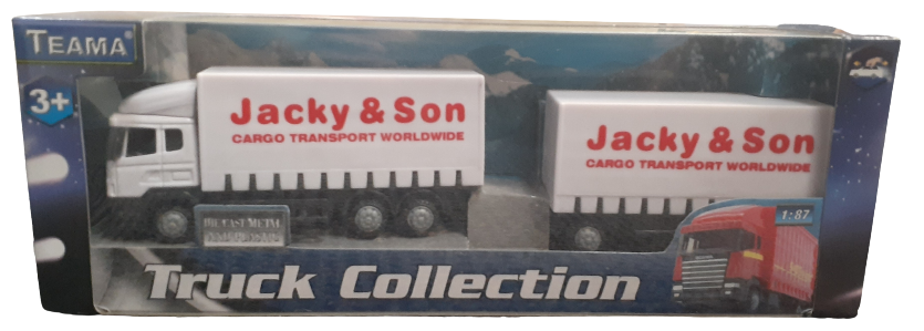 B Double Cargo Semi Trailer White Transport