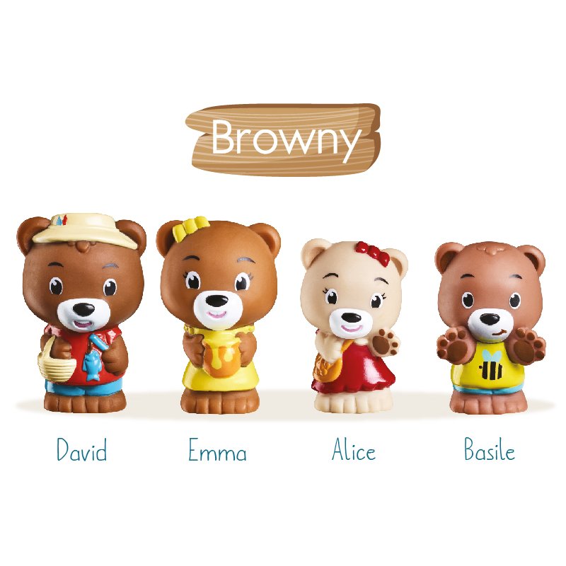 Klorofil Browny Bear Family Social Play