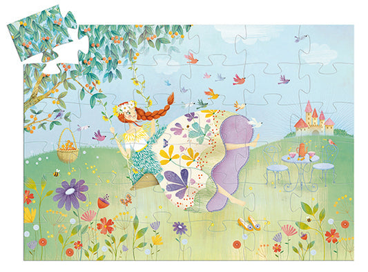 Djeco The Princess of Spring 36pc Silhouette Puzzle Puzzle