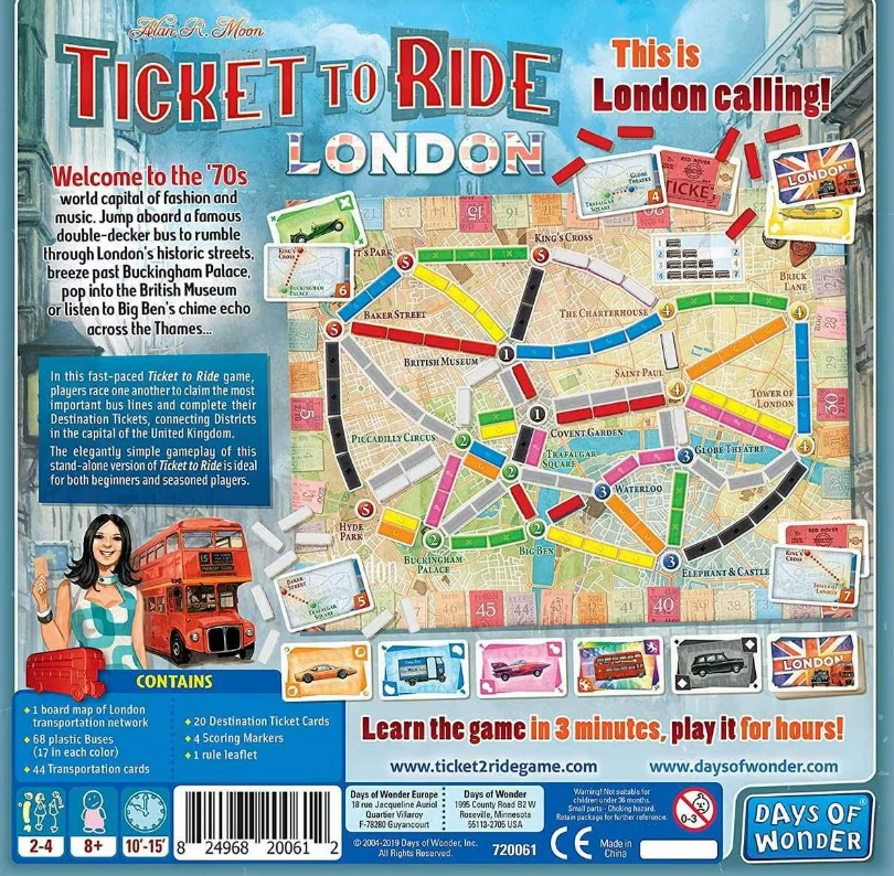 Ticket To Ride London Game