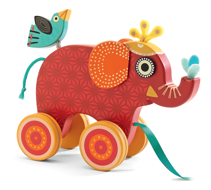 Djeco Indy Elephant Pull Along Pull along