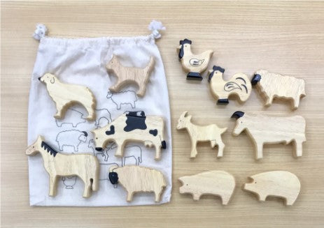 Soft Edged Animal Block Set - Farm Toddler