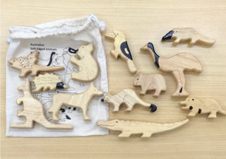 Soft Edged Animal Block Set - Australian Toddler