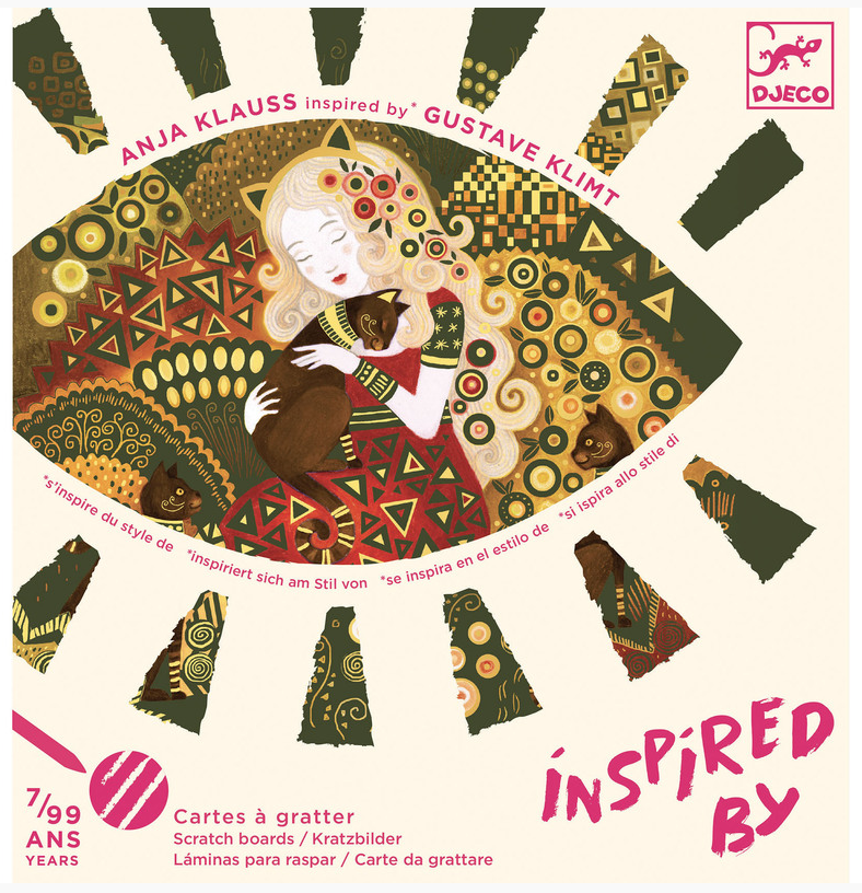 Djeco Scratch Cards Inspired by Gustav Klimt Art & Craft