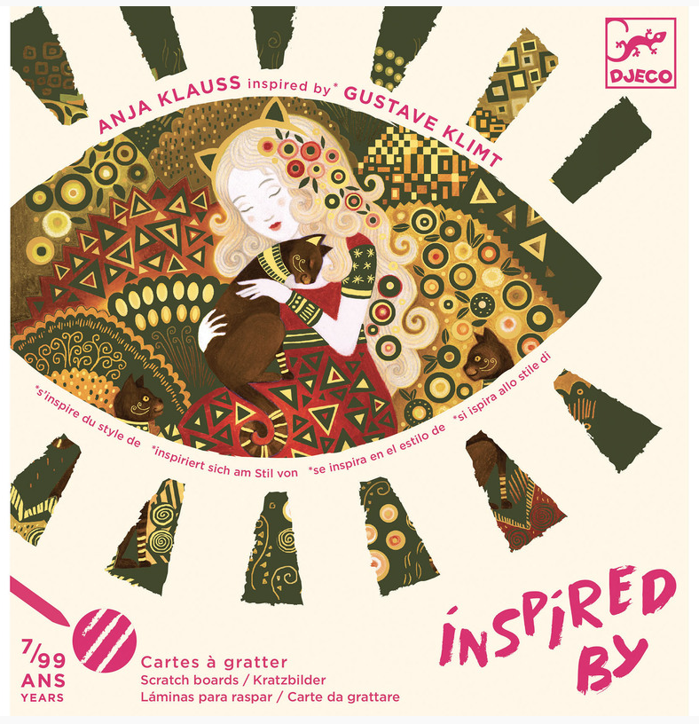 Djeco Scratch Cards Inspired by Gustav Klimt